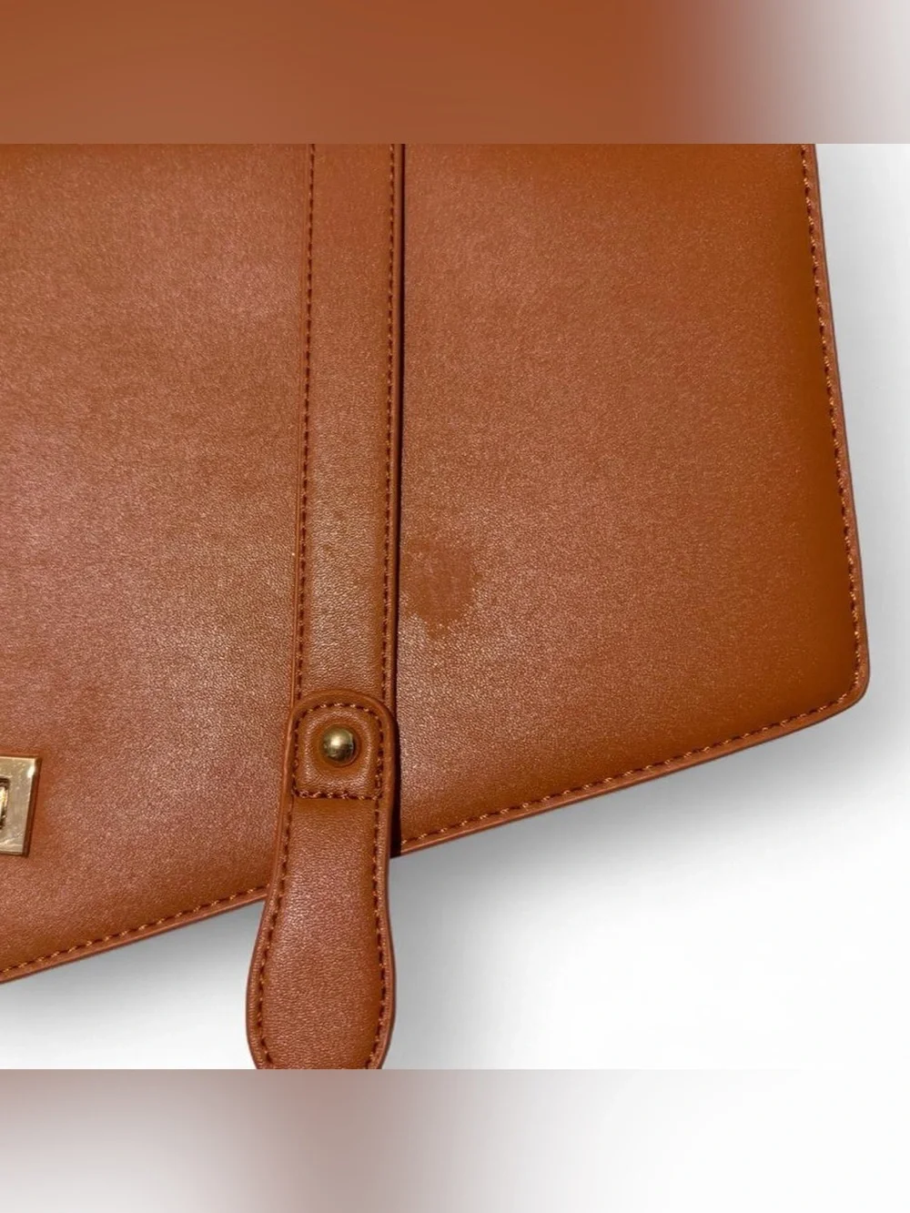 Two-Tone Brown and Cream Women’s laptop bag